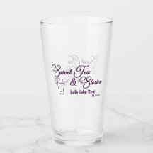 "Sweet Tea & Stories" Drink glas