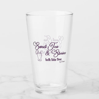 "Sweet Tea & Stories" Drink glas