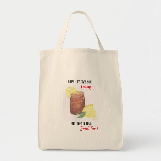 Sweet Tea Tote Bag (Voorkant)