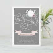 Sweet Tea | Uitnodiging Bridal Tea Party (Staand voorkant)