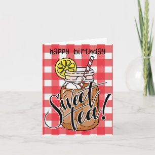 Sweet Tea Verjaardag Kaart