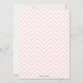 Sweet TeaPot Pink Floral Baby shower Kaart (Achterkant)