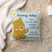 Sweet Teddy Bear Baby Birth Memory Pillow keepomwi Kussen (Deken)