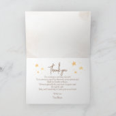 Sweet Teddy Bear Baby Shower Bedankkaart (Binnen)