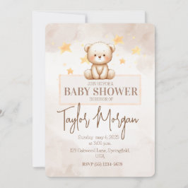 Sweet Teddy Bear Baby Shower Kaart