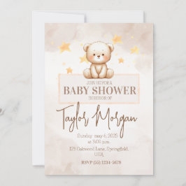 Sweet Teddy Bear Baby Shower Kaart