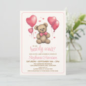 Sweet Teddy Bear-Baby shower Kaart (Staand voorkant)