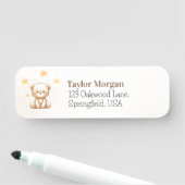 Sweet Teddy Bear Baby Shower Naamplaatje (In situ)