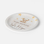 Sweet Teddy Bear Baby Shower Papieren Bordje (Gekanteld)