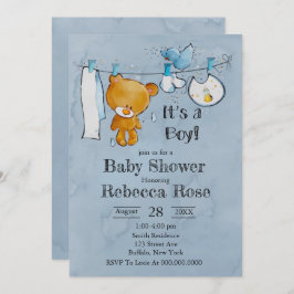 Sweet Teddy Bear Het is een Baby shower van een jo