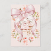 Sweet Teddy Bear Nursery Floral Insert Informatiekaartje (Achterkant)