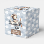 Sweet Teddy Bear Pilot Shower Boy Favoriete Box Bedankdoosjes (Achterkant)