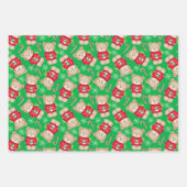 Sweet Teddy Bears 3 Coördinatie kerstmis Inpakpapier Vel (Voorkant 3)