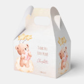 Sweet teddy beer verjaardagsfeest gepersonaliseerd bedankdoosjes (Voorkant Zijde)