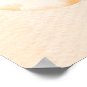 Sweet teddy beer verjaardagsfeest gepersonaliseerd poster (Hoek)