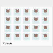 Sweet Teddy Het is een Boy Baby shower Sticker (Vel)