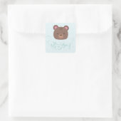 Sweet Teddy Het is een Boy Baby shower Sticker (Tas)