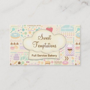 Sweet Temptations Bakery Boutique Visitekaartje