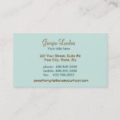 Sweet Temptations Bakery Boutique Visitekaartje (Achterkant)