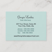 Sweet Temptations Bakery Boutique Zwart Visitekaartje (Achterkant)