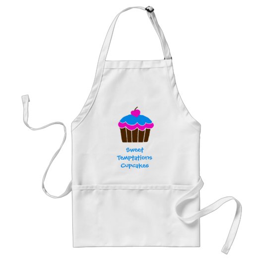 Sweet Temptures Cupcakes Apron Standaard Schort (Voorkant)