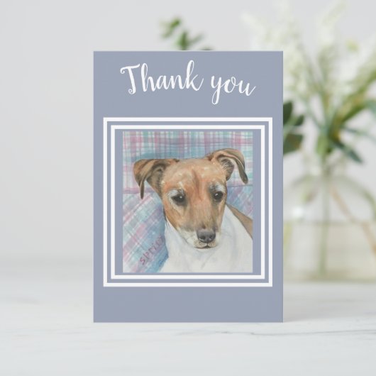 Sweet Terrier Puppy Bedankt (Staand voorkant)