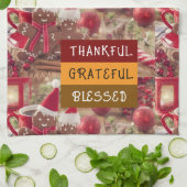 "Sweet & Thankful Holiday Vibes"Kitchen Towels Theedoek (Gevouwen)