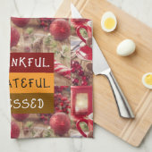 "Sweet & Thankful Holiday Vibes"Kitchen Towels Theedoek (Quarter Fold)