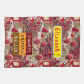 "Sweet & Thankful Holiday Vibes"Kitchen Towels Theedoek (Horizontaal)