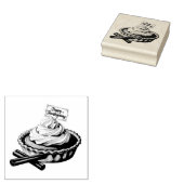 Sweet Thanks – Thanksgiving Pie with Whipped Cream Rubberstempel (Gestempeld)