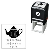 Sweet Theepot Monogram retour adres stempel (In situ)