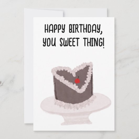 Sweet Thing Birthday Feestdagenkaart (Voorkant)