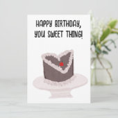 Sweet Thing Birthday Feestdagenkaart (Staand voorkant)