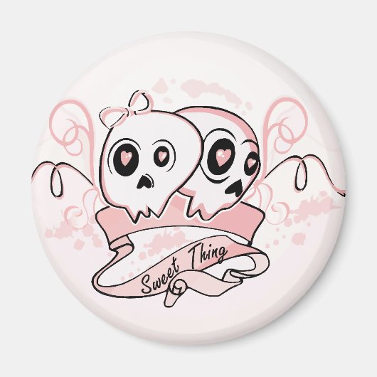 Sweet Thing Pastel Skull Magnet (Voorkant)