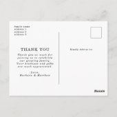 Sweet Three Foto Baby shower Dank u Briefkaart (Achterkant)