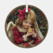 Sweet Tidings – Angel of Holiday Wonder Glas Ornament (Achterkant)