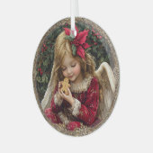 Sweet Tidings – Angel of Holiday Wonder Glas Ornament (Voorkant links)