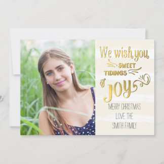 Sweet Tidings van de Joy Holiday-fotokaart Feestdagenkaart