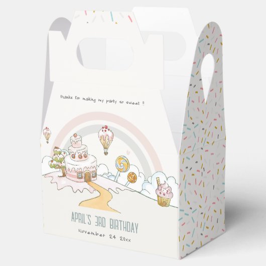 Sweet Time Snoep Kute Pastel Kids Birthday Bedankdoosjes (Geopend)