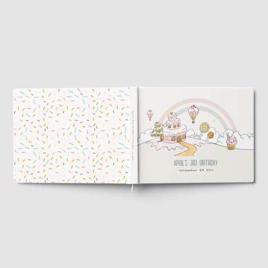 Sweet Time Snoep Kute Pastel Kids Birthday Gastenboek (Volledig)