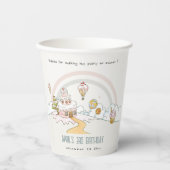 Sweet Time Snoep Kute Pastel Kids Birthday Papieren Bekers (Voorkant)