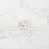 Sweet Time Snoep Kute Pastel Kids Birthday Waterfles Etiket (Enkel label)