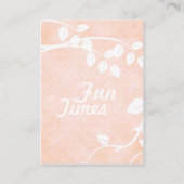 Sweet Times Party nodigt Kaart uit (Achterkant)