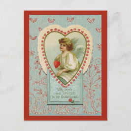 Sweet Tiny Hearts Valentijn op faux kant Feestdagenkaart