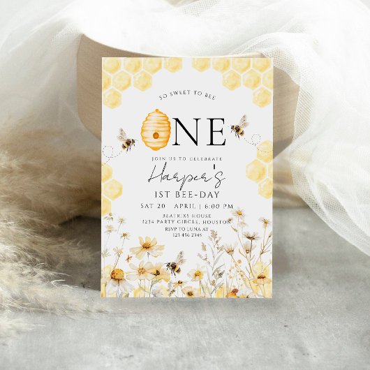 Sweet to be Bumble Wildflower Lente verjaardag Kaart