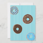 Sweet To Be One Donut Blue Boy Eerste Verjaardagsf Kaart (Achterkant)