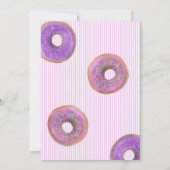 Sweet To Be One Donut Pink Girl Eerste Verjaardags Kaart (Achterkant)