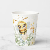 Sweet to Bee' Birthday Party Papieren Bekers (Achterkant)
