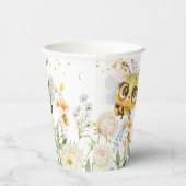 Sweet to Bee' Birthday Party Papieren Bekers (Rechts)