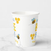 Sweet to Bee Een 1e Bijendag Verjaardagsfeest Papieren Bekers (Links)